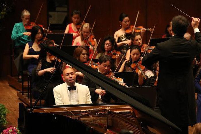 A pianist swings hard in both classical and jazz