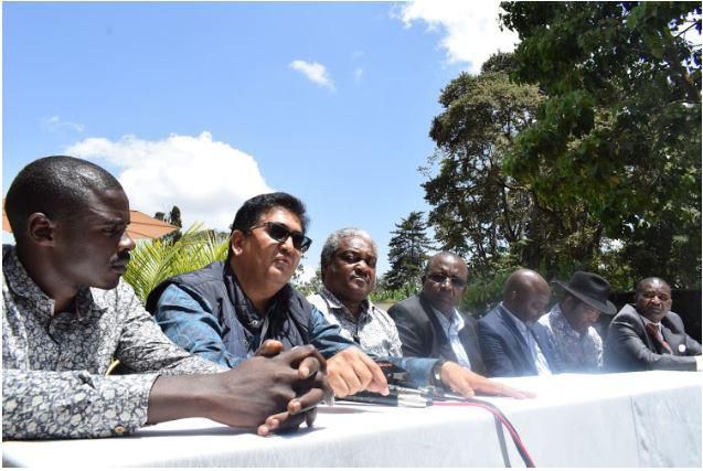 MPs John Paul Mwirigi (Igembe South), Rahim Dawood (North Imenti), Kubai Kiringo (Igembe Central), Mithika Linturi (senator), Maoka Maore (Igembe North), Kathuri Murungi (Imenti South) Josphat and Josphat Gichunge (Tigania East)