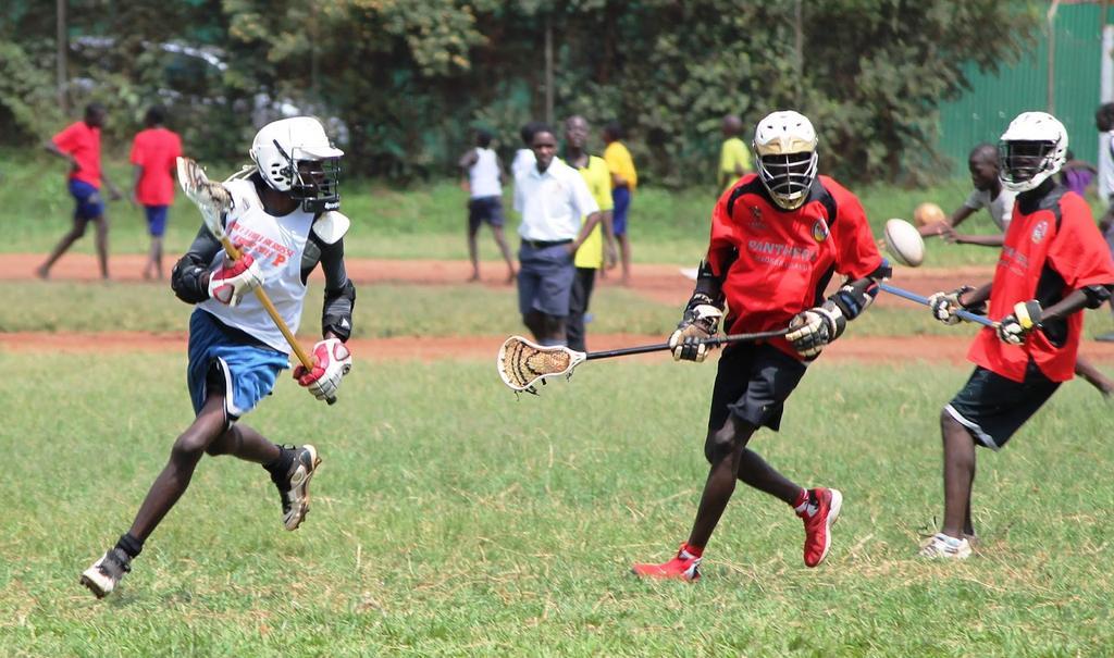 Lacrosse players during a past game