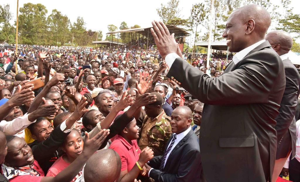 DP Ruto addressing the public in Vihiga County on Friday