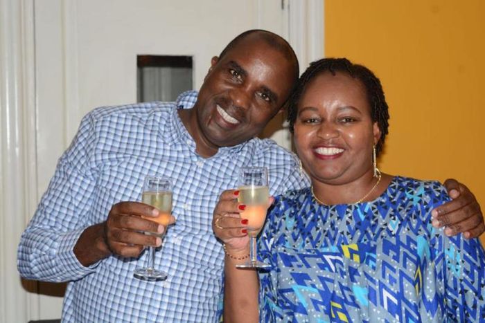 Kamotho Waiganjo with Anne Waiguru