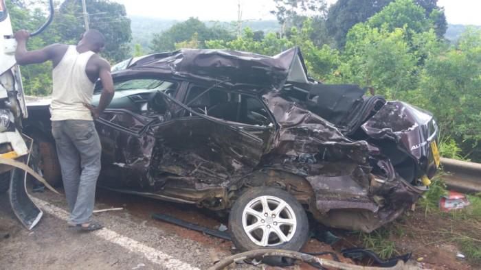 File image of a vehicle that was involved in an accident