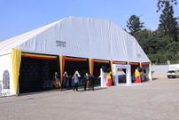 The EC nomination tent at Lweza
