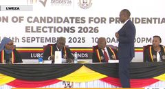 Counsel Edwin Karugire  presented Museveni's papers