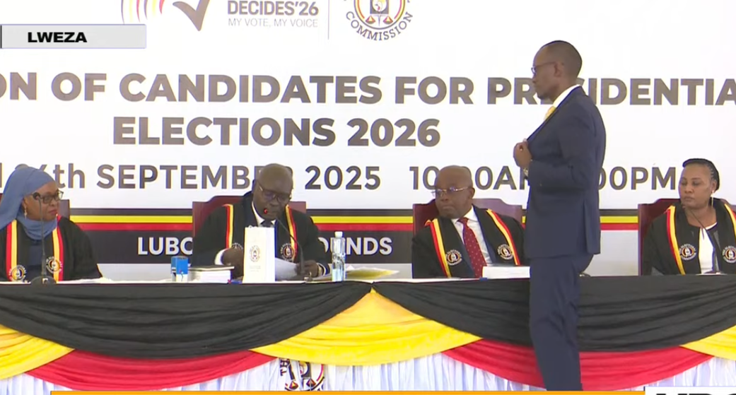 Counsel Edwin Karugire  presented Museveni's papers