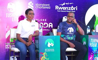 The CCBU team at the launch of the 4th Rwenzori Marathon