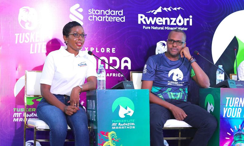The CCBU team at the launch of the 4th Rwenzori Marathon