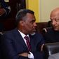 EACC CEO Twalib Mbarak with DPP Noordin Haji during a past meeting