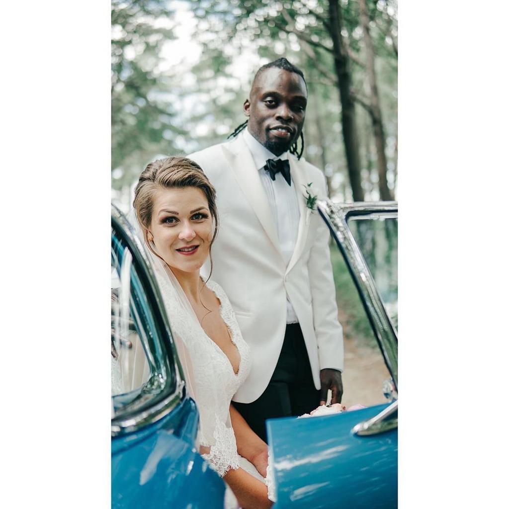 Matata’s Freddy Milanya weds longtime Mzungu girlfriend in lavish affair (Photos)