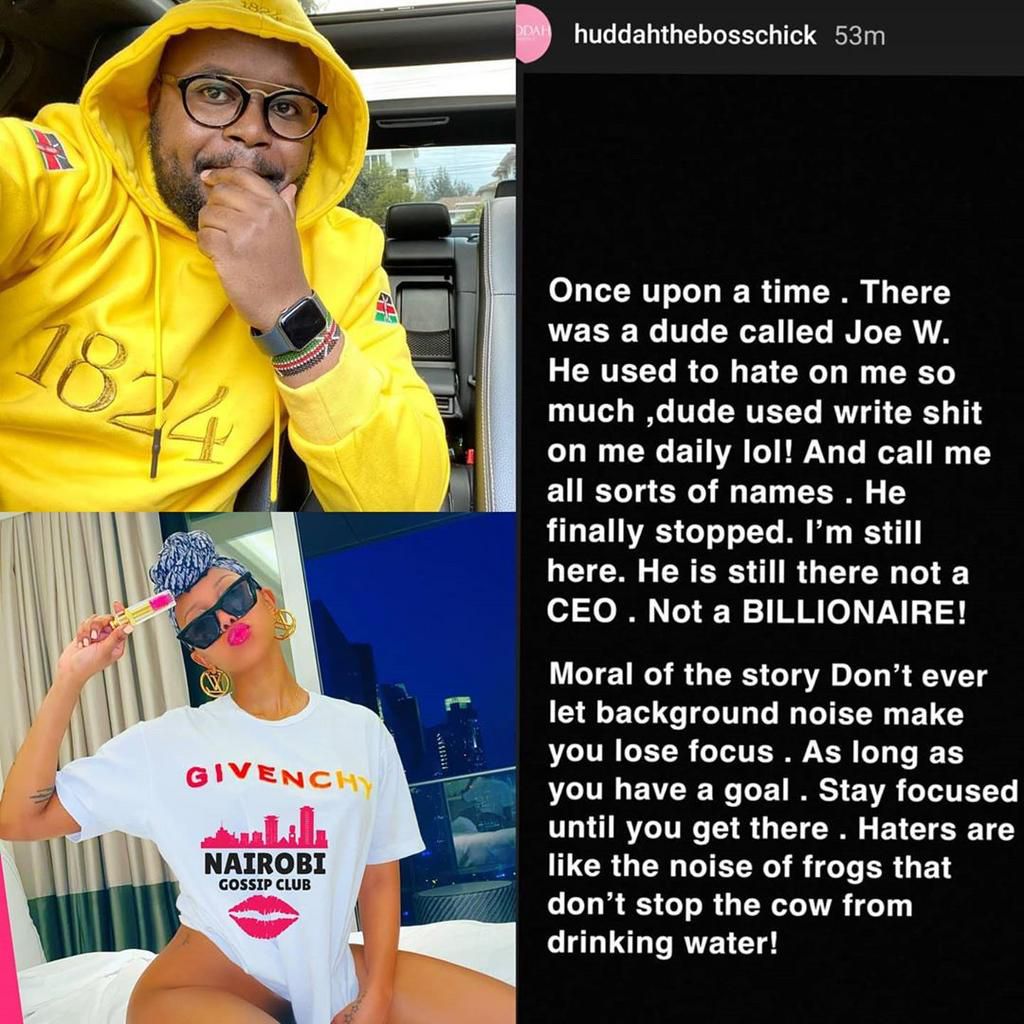 Joe Muchiri Vs Huddah Monroe