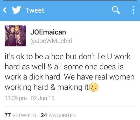 Joe Muchiri Vs Huddah Monroe