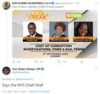 Kipchumba Murkomen and Gladys Wanga's Twitter exchange