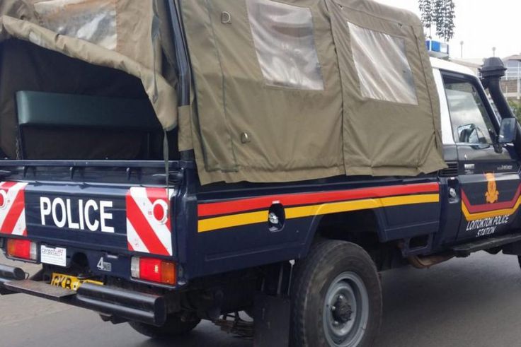 File image of a police vehicle. 40 joggers including minors arrested in Kisumu after flouting social distancing rules