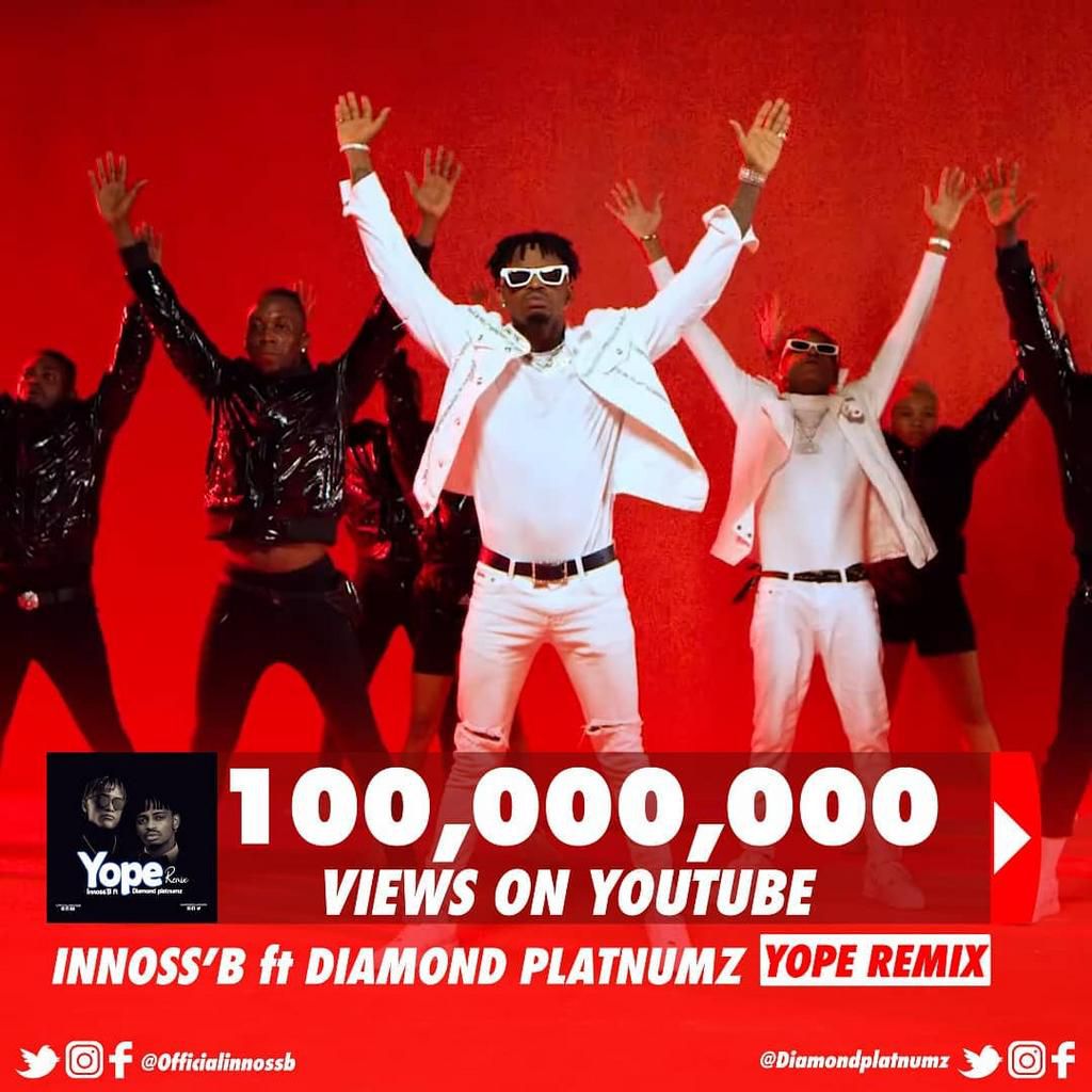 Innoss B ft Diamond Platnumz Yope Remix clocks 1 million views