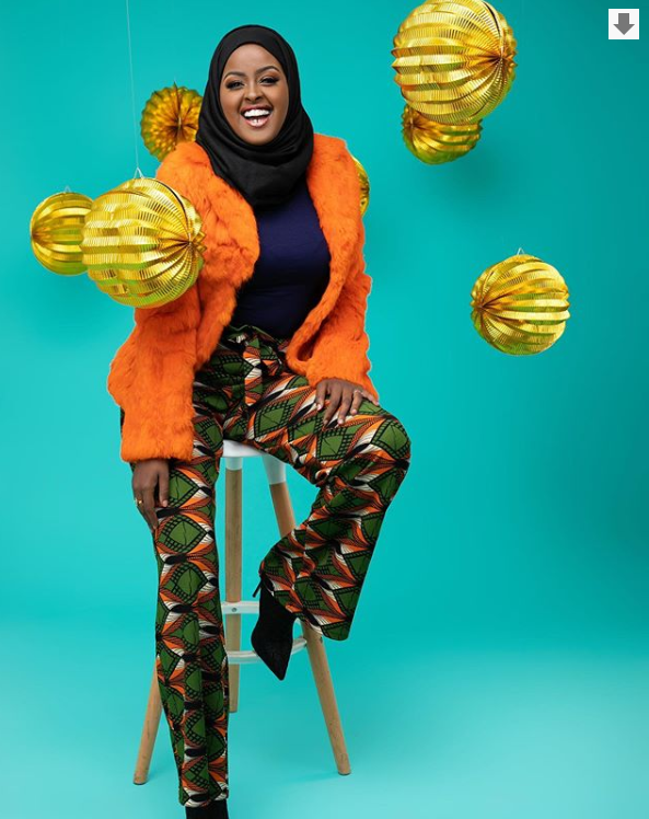 Amina Abdi's glamorous fashion