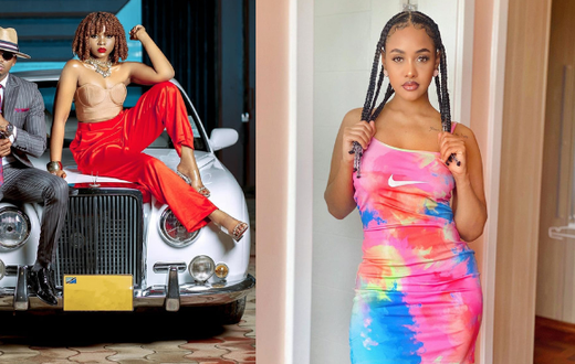 Diamond Platnumz,  Zuchu and Tanasha Donna
