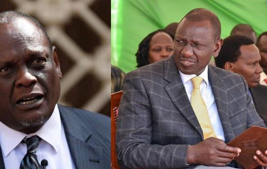 David Murathe with William Ruto
