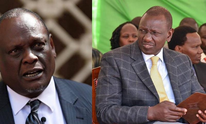 David Murathe with William Ruto