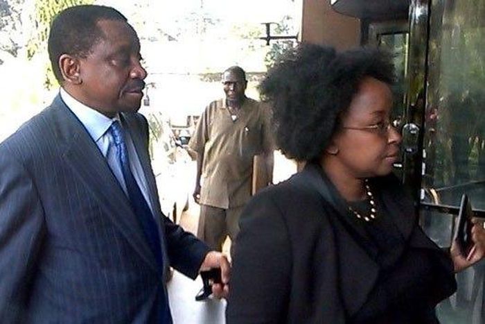 James Orengo (left) with his wife and personal lawyer Betty Murungi