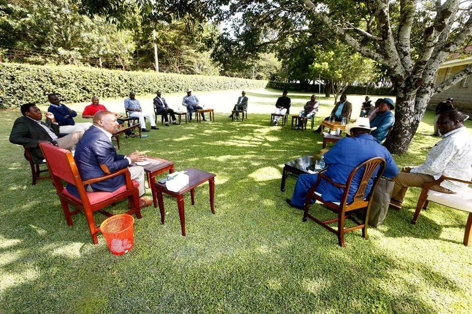 Gideon Moi meeting leaders from Western Kenya
