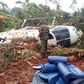 Police Helicopter crash-lands in Meru