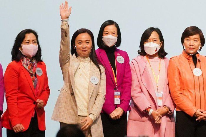 Pro-Beijing candidates in the controversial elections