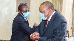 President Uhuru Kenyatta with DP Ruto