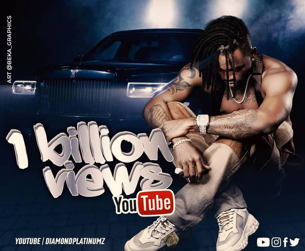 Singer Diamond Platnumz  Clocks 1 Billion Views on YouTube