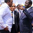 File image of President Uhuru Kenyatta with ODM leader Raila Odinga at a past event