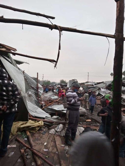 Demolitions at Gikomba market in Nairobi