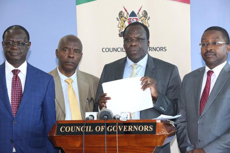 File image of Governors Kiraitu Murungi, Kivutha Kibwana, Wycliffe Oparanya and Mwangi Wa Iria