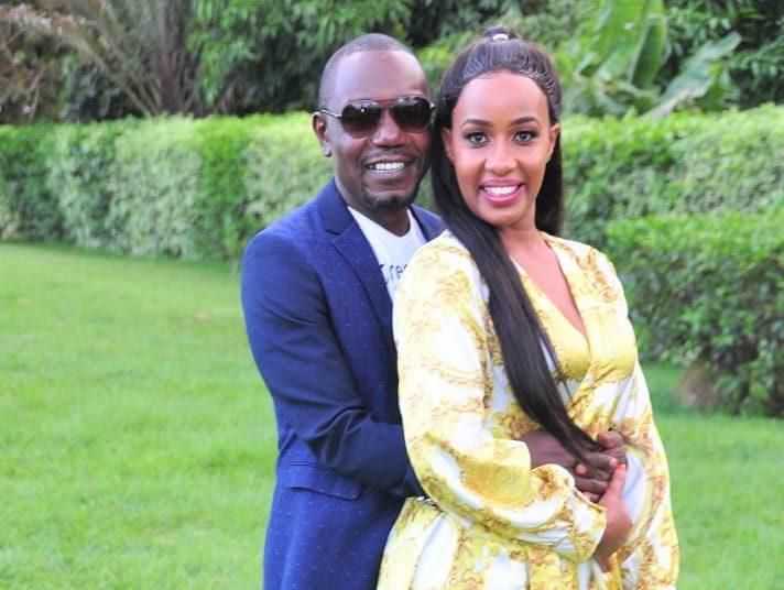 File image of Victor Ber with his wife, Teacher Wanjiku