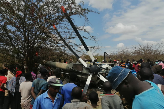 A light Kenya Air Force aircraft crashes at Kanyonga area in Masinga, Machakos county