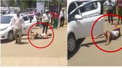 A screenshot of the incident outside Pumwani Hospital