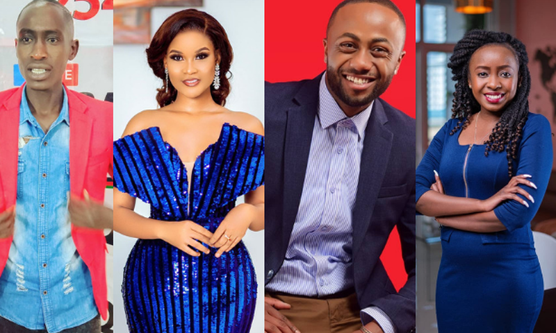 Njoro the Comedian, Hamisa Mobetto, Jowie Irungu and Jacque Maribe (Courtesy)