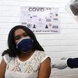 A volunteer receives an injection for a potential vaccine against COVID-19 in South Africa.