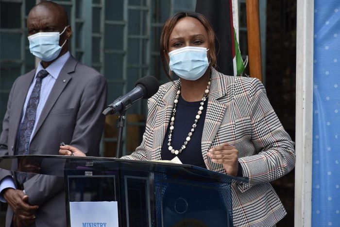 Health CAS Dr Mercy Mwangangi during a recent Covid-19 briefing