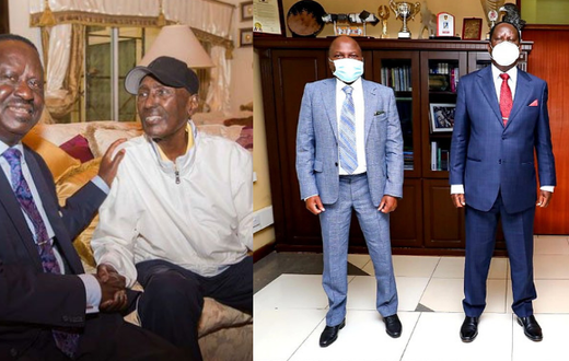 Raila Odinga, Donald Kipkorir and Chris Kirubi