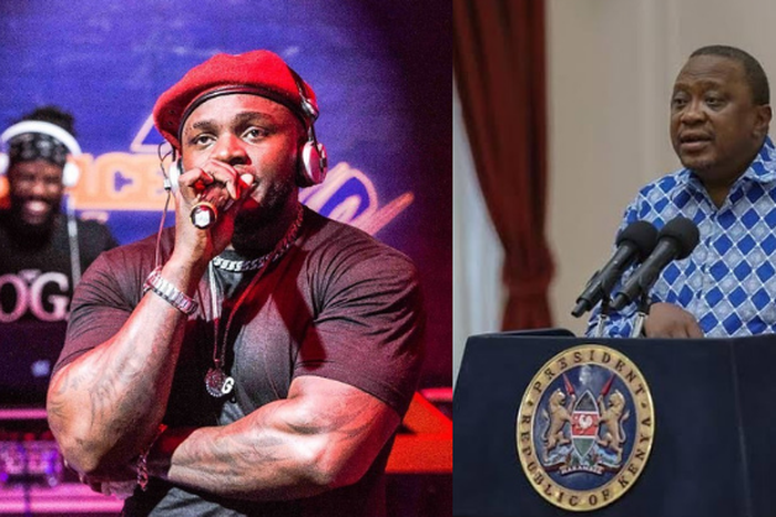 Rapper Khaligraph Jones pitted against President Uhuru Kenyatta