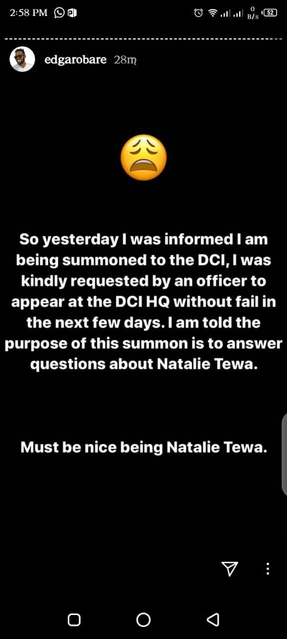 Blogger Edgar Obare's post