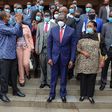 File image of President Uhuru Kenyatta, DP Ruto and Jubilee party lawmakers at a recent meeting