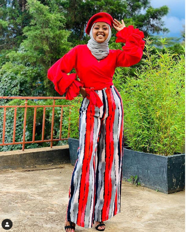 Amina Abdi's glamorous fashion