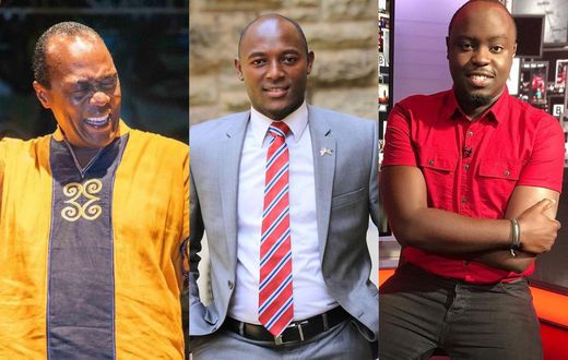Jeff Koinange, Stephen Letoo and Ian Wafula