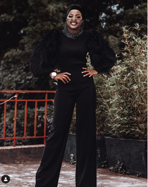 Amina Abdi's glamorous fashion