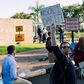 Protesters outside the US Embassy in Nairobi on June 2, 2020