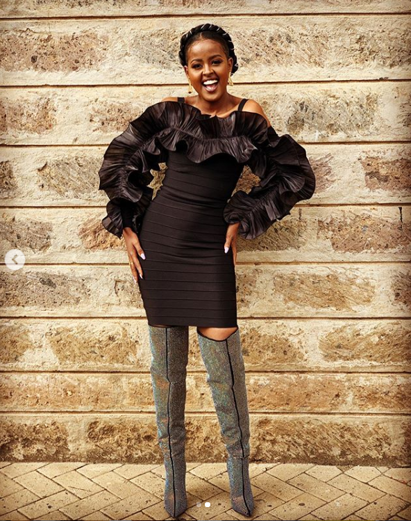 Amina Abdi's glamorous fashion