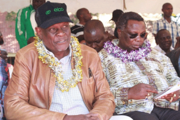 File image of Francis Atwoli with David Murathe at a past event