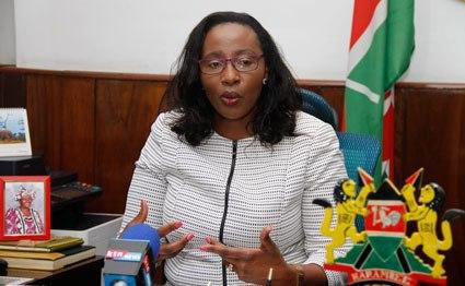 Nairobi County Assembly Speaker Beatrice Elachi in her office at City Hall. Tells her MCAs not to show frustration by discussing her