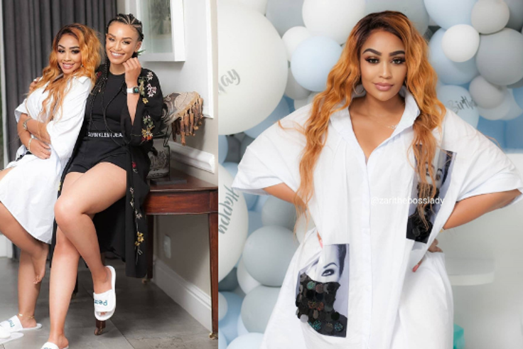 Zari Hassan with Pearl Thusi aka Queen Sono