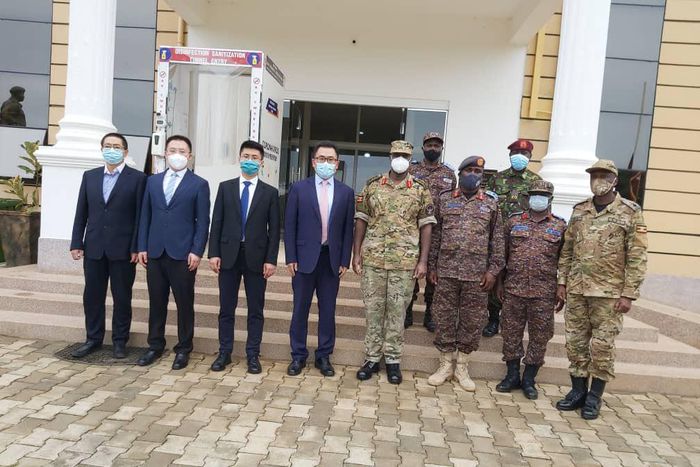 Gen. Muhoozi with Chinese Officials from Polygroup Technologies